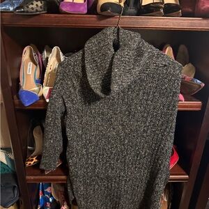 Express Charcoal Cowl Neck Sweater